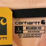 Carhartt Orange Crewneck Sweater Casual Cotton Blend size L brand new Photo 3