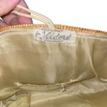 1950s Veldore of Houston Straw Beaded‎ Embellished Floral Top Handle Bag Italy Tan Photo 7
