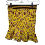 For Love & Lemons For Love And Odette Floral Print Silk Mini Skirt XS Photo 1