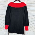 Holiday Time La La Llama Ugly Christmas Tunic Sweater Black Small Photo 9