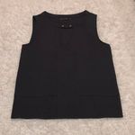 ZARA  Basic V-Neck Keyhole Sleeveless Blouse Black Small‎ Photo 0