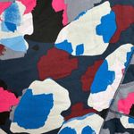 Banana Republic Midi Skirt Blue Pink Camo Asymmetrical Hem Chiffon Size 0 XXS XS Photo 4