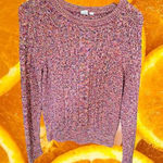 Gap Multicolor Cable Knit Sweater‎ Size Small Pink Photo 0