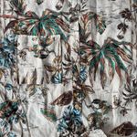 Elie Tahari Tropical Linen Button Down SZ XS Boho Crop Boxy Tropical Vacation Photo 4