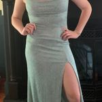 Windsor  Blue Glitter Spaghetti Strap Bodycon Prom Dress Photo 1