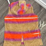 Koolaburra Multicolor Hooded Vest Orange Size M Photo 7