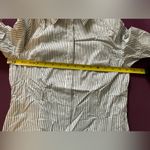 LISSEO Long Sleeve Button Down Shirt Black White Striped Made in Japan Women's S Photo 5