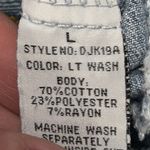 Ci Sono Denim Jacket Womens L Blue Distressed Pockets Button Down Medium Wash Photo 6