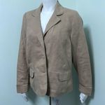 Old Navy Tan Linen Blazer Photo 0