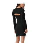 ASTR  The Label Women's Black Ribbed Bustier Dress w/ Long Sleeve Shrug Size M Photo 1