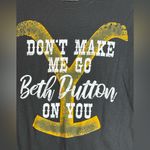 Yellowstone Woman’s “Beth Dutton” Classic Casual Black Quote Tee Size Medium Photo 1