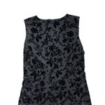 Le Gali Black Velvet Floral Design Mirella Mini Dress M Size M Photo 5
