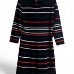 Vince Camuto Sweater Dress Sz XL Striped Knitted Fall Wear Americana Vibes Photo 1