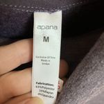 Apana Sweatshirt Women Medium Purple Long Sleeve pullover cowl neck high low hem Photo 2