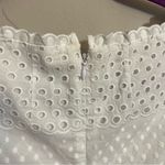 Roz & Ali Eyelet White Dress Size 10 Photo 5