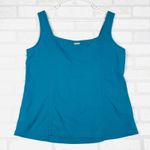 Columbia Womens XL Teal Tank Top Square Neck Sleeveless Casual Blouse Photo 11