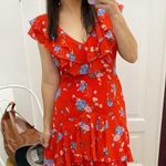 WAYF  Chelsea tiered red ruffle maxi dress Photo 5
