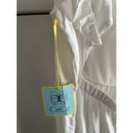 CeCe NWT  Size XL White Tiered Maxi Dress Coastal Cut Out Back Portrait Beach Photo 12