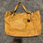 The Sak  Stylish CAMEL Leather Tote Bag Photo 3