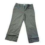 Ann Taylor  LOFT Olive Green Cropped Casual Pants Size 12 Photo 1