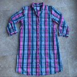 Lands' End Lands’ End pink plaid nightshirt pajamas Photo 0