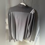 Adidas Women’s  Black, Grey and White Lightweight Quarter Zip Size 2X Photo 2