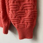 Vtg Paul Harris Women's Small 90s Acrylic Crewneck Knit Pullover Sweater Coral Orange Photo 7