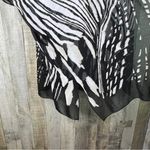 Caroline Rose One Size Safari Short Sleeve Cardigan Overpiece Lagenlook Top Black Photo 6