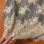 Pretty Little Thing Gray and tan lace detail mini dress Photo 1