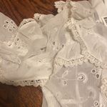 Urban Outfitters UO Prarie Mock Neck White Lace Ruffle Dress Photo 3