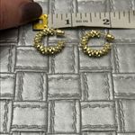 Gold Textured Nugget Mini Hoop Earrings w/ Gift Box Photo 5
