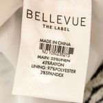 Anthropologie  Womens Bellevue My Way Mini Skirt Linen Blend White Black Small Photo 4