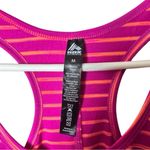 RBX Athletic Sporty Workout Striped Racerback Tank Sz M Pink Size M Photo 4
