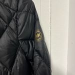 Michael Kors  petite quilted Hooded Black Packable Puffer Coat jacket size small Photo 3