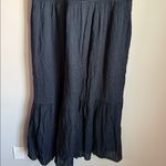 Quince NEW Organic Textured Cotton Smocked V-Neck Midi Dress XL Photo 8