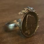 Head Vintage Indian  coin ring Photo 4