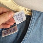 Blair 2 PC SET Vintage Embroidered Denim Maxi Dress with Denim Jacket Sz Medium Photo 12