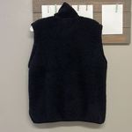 Free Country  Women’s Black Teddy Bear Zip-Up Sleeveless Vest with Pockets-Large Photo 3