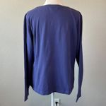 Lands' End VNeck Long Sleeve TShirt Purple Size 10-12 Photo 2