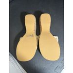 Mudd Y2K 2000s  cream cork wedge sandals iridescent sequin flower embroidered 10 Photo 6