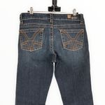 Kut From The Kloth Dark Denim Contrast Stitch Nicole High Rise Bootcut size 4 Photo 4