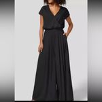 Halara  women’s medium short sleeve wide leg flowy waffle jumpsuit with pockets Photo 1