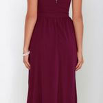 Lulus Air of Romance Burgundy Maxi Dress Photo 2