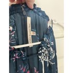 Rachel Roy  Claudette Tie Front Midi Dress Size 14 Blue Floral Date night Photo 7