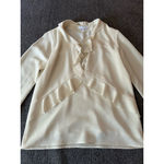 IRO  Cream Ruffled Blouse‎ Size 36 Photo 1