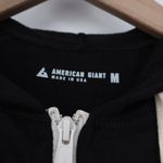 American Giant Black Full Zip Hoodie Sweatshirt Hooded Jacket Made in USA Size M Size M Photo 2