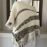Anthropologie ’s Moth Knit Cropped Oversized Poncho Sweater, Size XS NWT $128 Photo 3