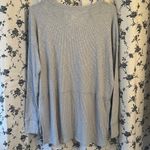 American Eagle  NWT Waffle Knit Baby Blue Long Sleeve Photo 4