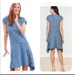 Matilda Jane  Blue Stripe Walkabout Sidetail Dress Photo 1