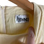 Periwinkle Vintage Y2K Yellow & Blue Floral Cottagecore Prairie Maxi Vest Dress Tie Back Photo 4